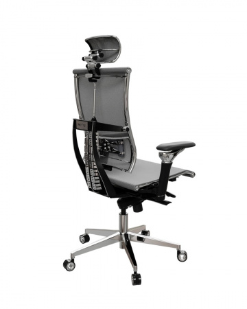 Кресло Yoga Y 4DF L2-37D - YM93 /Vc00/Nc00/D06P/H13mM-3D(M06.B35.G11.W04) (Серый-Тем.Серый)