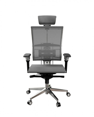 Кресло Yoga Y 4DF L2-37D - YM93 /Vc00/Nc00/D06P/H13mM-3D(M06.B35.G11.W04) (Серый-Тем.Серый)